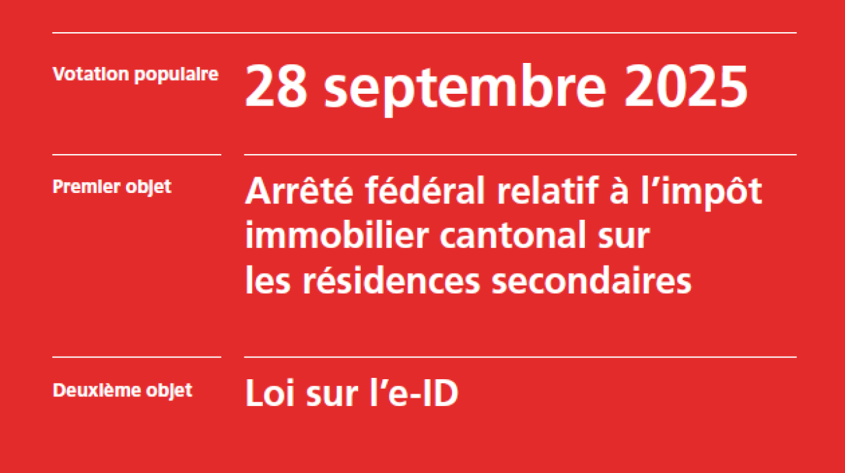 Votations du 28 septembre 2025: la CNCI ne prend pas position