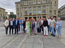 Photo de groupe avec Viola Amherd, Présidente de la Confédération.