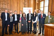 Le Comité de la FTJA à l'AG 2025: de gauche à droite: Charles Constantin, Eric Sivignon, Anastasia Stergidou, Philippe Alpy, Pascal Broulis, Brenda Tuosto, Pascal Vuilleumier (ancien Président FTJA), Céline Vara (Conseillère d'Etat), Patrick Genre, François Derouwaux, Bénédict de Cerjat, Mehdi-Stéphane Prin