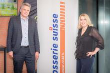 Charles Constantin souhaite bonne route à Emmanuelle Clerc