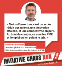 Alexandre Pauchard dit NON à l'initiative UDC